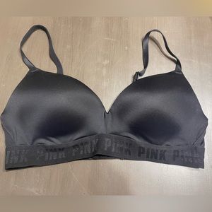 PINK Victorias Secret Wear Everywhere wireless push up bra. Black.  36C